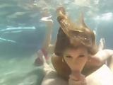 Busty Blonde Gives Underwater Blowjob And Gets Fucked