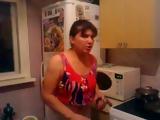Russian Aunt Gropped In A Kitchen