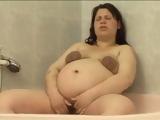 Lesbians Pregnant Fingering in the Bathtub