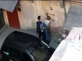 Voyeur Caught Fat Whore Fucking In Alley By Skinny Student Boy While People Passing By