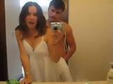 Cheating Wife Filming While Fucks In Bathroom