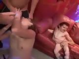 Old Midget And His Friends Take Sucking For Free