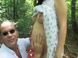 Pregnant Girl Anal Fucked in Woods