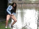 Nearly Caught Pissing In The River